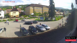Střed obce Rokytnice nad Jizerou