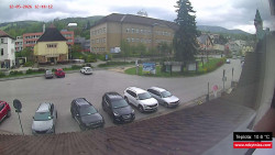 Střed obce Rokytnice nad Jizerou