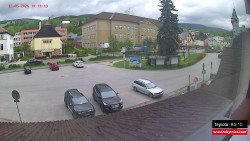 Střed obce Rokytnice nad Jizerou