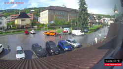 Střed obce Rokytnice nad Jizerou