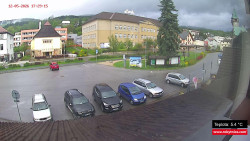Střed obce Rokytnice nad Jizerou