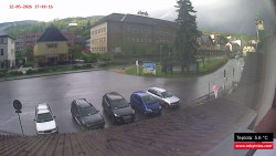 Střed obce Rokytnice nad Jizerou