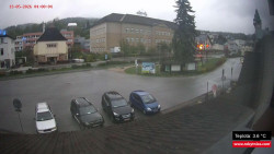 Střed obce Rokytnice nad Jizerou