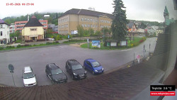 Střed obce Rokytnice nad Jizerou