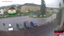 Střed obce Rokytnice nad Jizerou