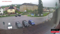 Střed obce Rokytnice nad Jizerou