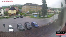 Střed obce Rokytnice nad Jizerou