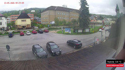 Střed obce Rokytnice nad Jizerou