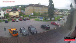 Střed obce Rokytnice nad Jizerou