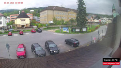 Střed obce Rokytnice nad Jizerou