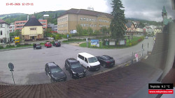 Střed obce Rokytnice nad Jizerou