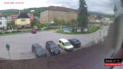 Střed obce Rokytnice nad Jizerou