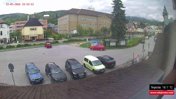 Střed obce Rokytnice nad Jizerou
