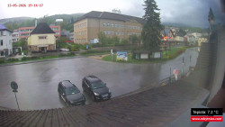 Střed obce Rokytnice nad Jizerou