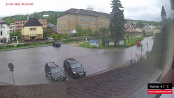 Střed obce Rokytnice nad Jizerou