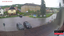 Střed obce Rokytnice nad Jizerou