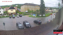 Střed obce Rokytnice nad Jizerou