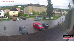 Střed obce Rokytnice nad Jizerou