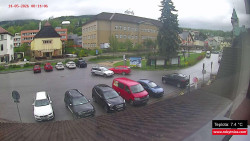 Střed obce Rokytnice nad Jizerou