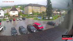 Střed obce Rokytnice nad Jizerou
