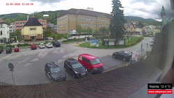 Střed obce Rokytnice nad Jizerou