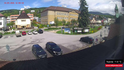 Střed obce Rokytnice nad Jizerou