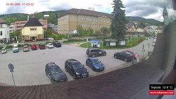 Střed obce Rokytnice nad Jizerou