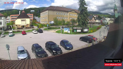 Střed obce Rokytnice nad Jizerou