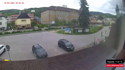 Střed obce Rokytnice nad Jizerou