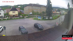 Střed obce Rokytnice nad Jizerou