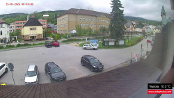 Střed obce Rokytnice nad Jizerou