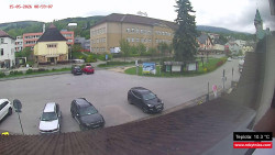Střed obce Rokytnice nad Jizerou