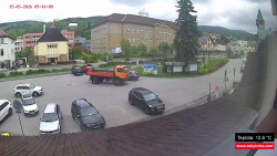 Střed obce Rokytnice nad Jizerou