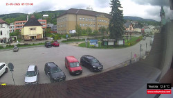 Střed obce Rokytnice nad Jizerou
