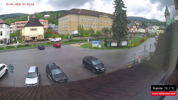 Střed obce Rokytnice nad Jizerou