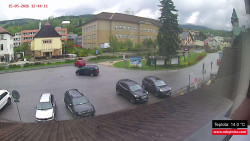Střed obce Rokytnice nad Jizerou
