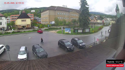 Střed obce Rokytnice nad Jizerou