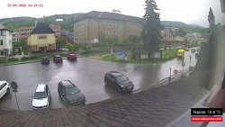 Střed obce Rokytnice nad Jizerou