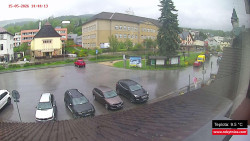 Střed obce Rokytnice nad Jizerou