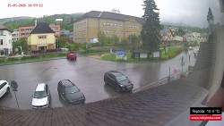 Střed obce Rokytnice nad Jizerou