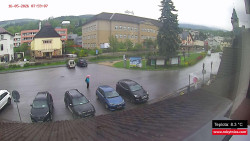 Střed obce Rokytnice nad Jizerou