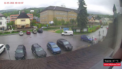 Střed obce Rokytnice nad Jizerou