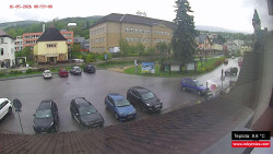 Střed obce Rokytnice nad Jizerou