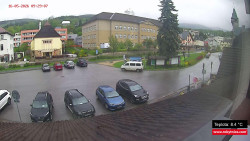 Střed obce Rokytnice nad Jizerou