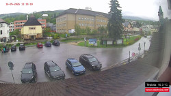 Střed obce Rokytnice nad Jizerou