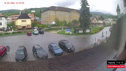Střed obce Rokytnice nad Jizerou