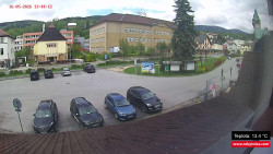 Střed obce Rokytnice nad Jizerou