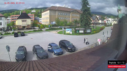 Střed obce Rokytnice nad Jizerou