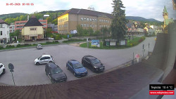 Střed obce Rokytnice nad Jizerou