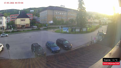 Střed obce Rokytnice nad Jizerou